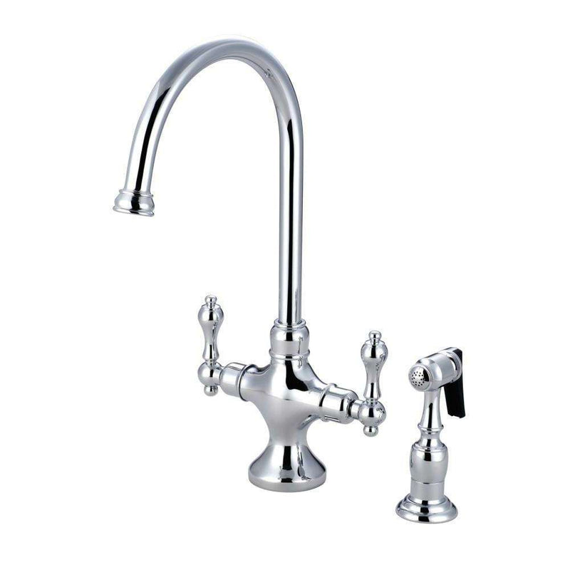 Kingston KS1761ALBS Vt Classic Kitchen Faucet W/ Sp