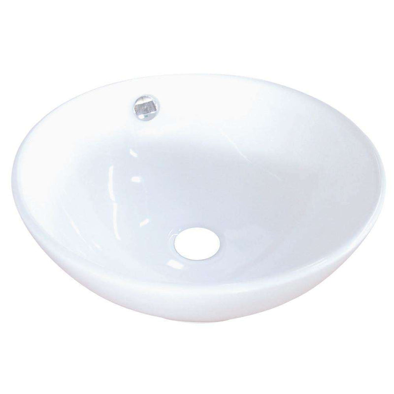 Kingston Brass EV4129 Vessel Sink, White