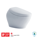 TOTO NEOREST NX1 Dual Flush 1.0 or 0.8 GPF Toilet with Integrated Bidet Seat and EWATER, Cotton White MS900CUMFG