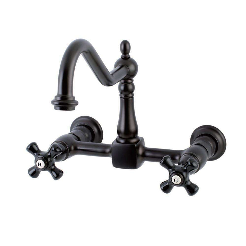 Kingston KS1245PKX Duchess 8" Wall Mount Kitchen Faucet