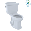 TOTO Eco Dartmouth Two-Piece Elongated 1.28 GPF Universal Height Toilet, Cotton White CST754EF