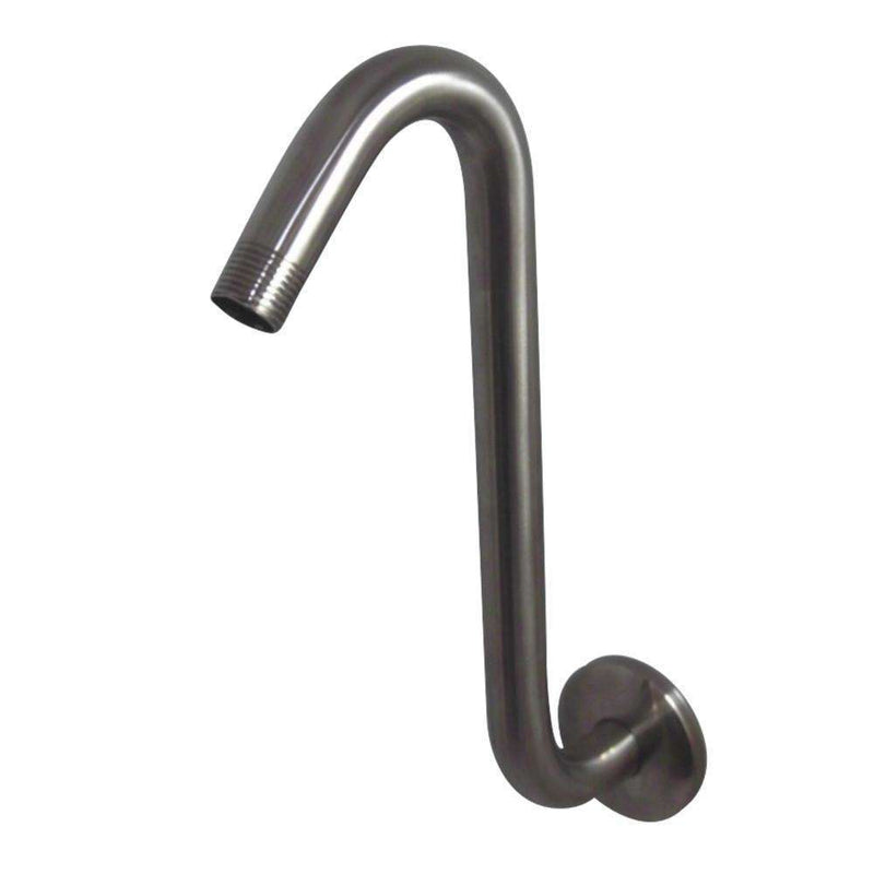 Kingston Brass K159A8 10" S-Shape Shower Arm, Brushed Nickel