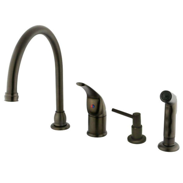 Kingston Brass KB825K5 Sg-Hnd Widespread Kitchen Faucet