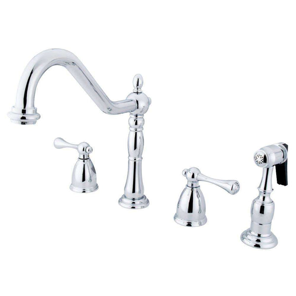 Kingston Brass KB1791BLBS Widespread Kitchen Faucet