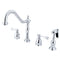 Kingston Brass KB1791BLBS Widespread Kitchen Faucet