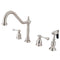 Kingston Brass KB1798BLBS Widespread Kitchen Faucet