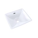 TOTO Legato Rectangular Undermount Bathroom Sink with CeFiONtect, Cotton White LT624G