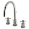 Kingston Brass KS8926DX 8 in. Wsp Bath Faucet Nickel