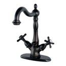 Kingston Brass KS1435BEX 4 in. Centerset Bath Faucet Bronze