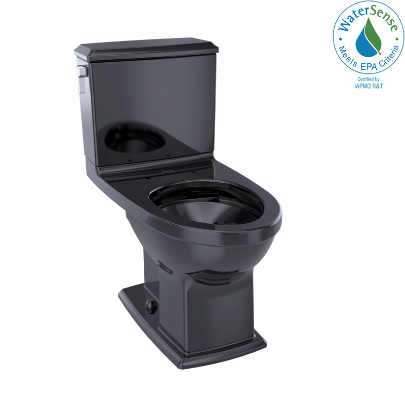 TOTO Connelly Two-Piece Elongated Dual-Max, Dual Flush 1.28 and 0.9 GPF Universal Height Toilet, Ebony CST494CEMF