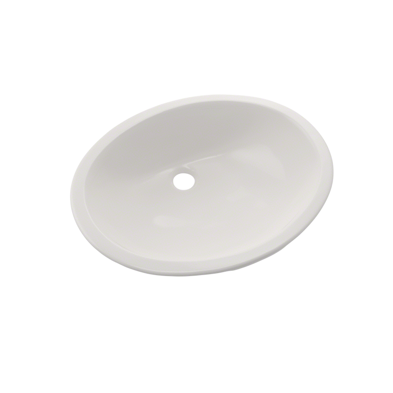 TOTO Rendezvous Oval Undermount Bathroom Sink with CeFiONtect, Colonial White LT579G