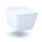 TOTO SP Wall-Hung Contemporary Square-Shape Dual Flush 1.28 and 0.9 GPF Toilet with CEFIONTECT- CT449CFG#01