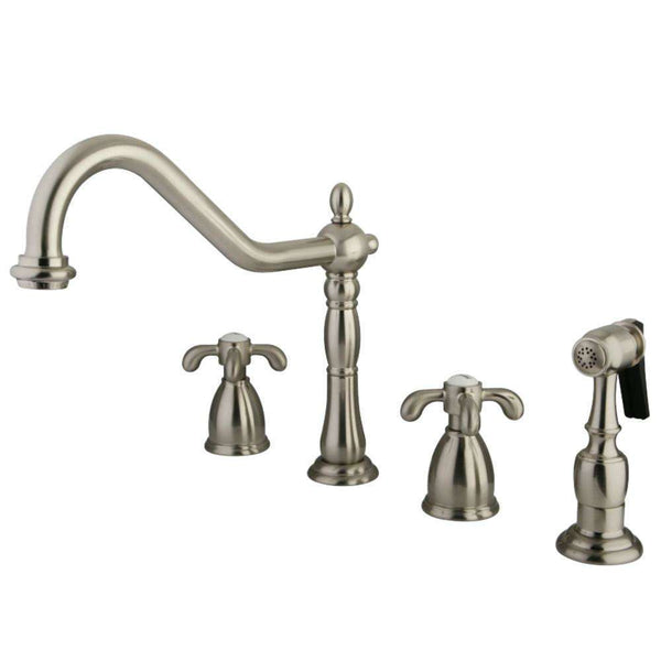 Kingston Brass KB1798TXBS Wsp Kitchen Faucet W/ Brass Sp