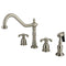 Kingston Brass KB1798TXBS Wsp Kitchen Faucet W/ Brass Sp