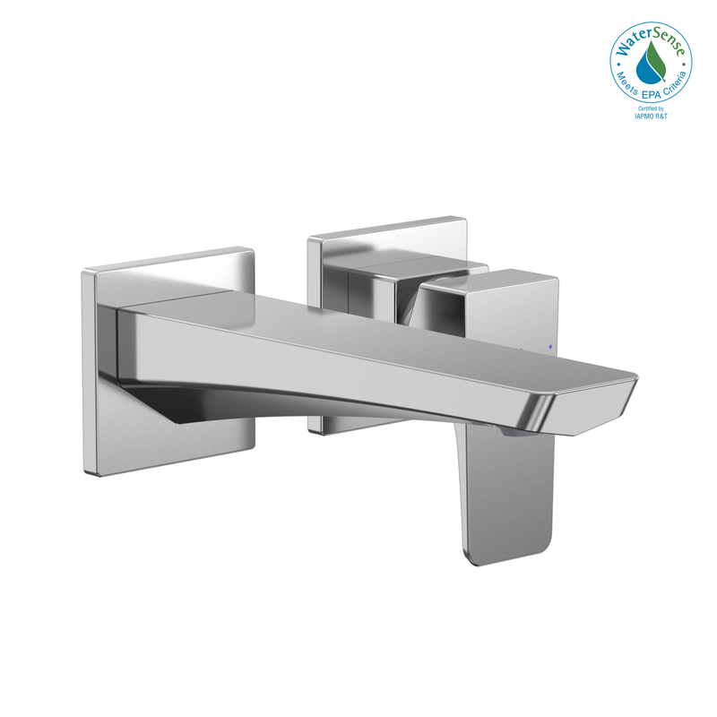 TOTO GE 1.2 GPM Wall-Mount Single-Handle Bathroom Faucet with COMFORT GLIDE Technology, Polished Chrome TLG07308U