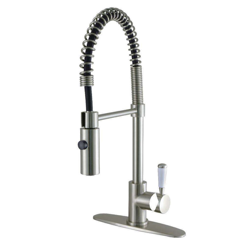 Kingston Brass LS8778DPL Sg-Hnd Pull-Down Kitchen Faucet