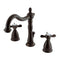 Kingston KB1975BEX 8 in. Widespread Bath Faucet Bronze