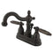 Kingston Brass KB1605GL 4 in. Centerset Bath Faucet Bronze