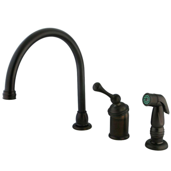 Kingston Brass KB3815BLSP Widespread Kitchen Faucet Bronze