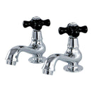 Kingston Brass KS1101PKX Basin Tap Faucet with Cross Handle