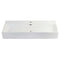 Kingston EV3916 39" x 16" Rectangular White Vessel Sink