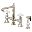 Kingston KS7278PXBS English Country 8" Bridge Kitchen Faucet