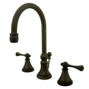 Kingston Brass KS2985BL 8 in. Widespread Bath Faucet Bronze