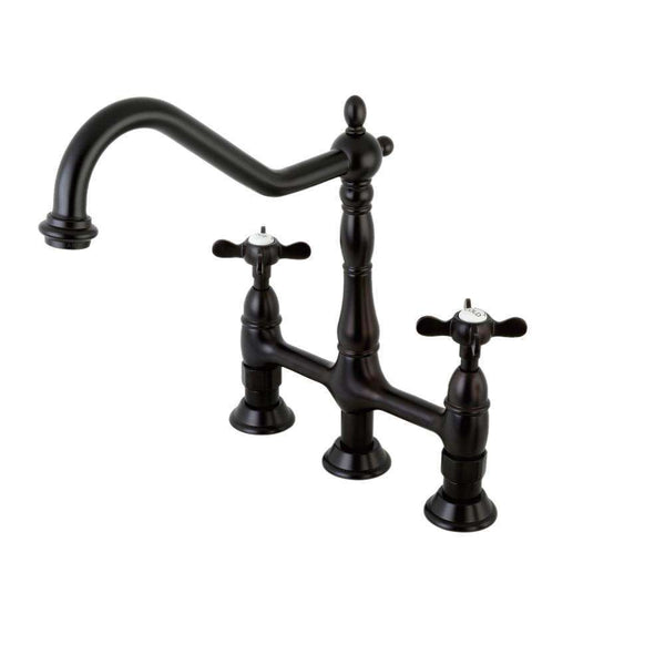 Kingston KS1275BEXBS 8" Centerset Kitchen Faucet W/ Sp