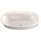 TOTO Maris Oval Semi-Recessed Vessel Bathroom Sink with CeFiONtect, Sedona Beige LT480G#12