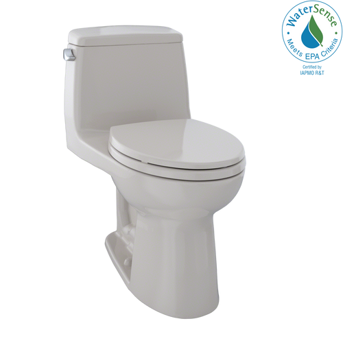 TOTO Eco UltraMax One-Piece Elongated 1.28 GPF Toilet, Sedona Beige MS854114E#12