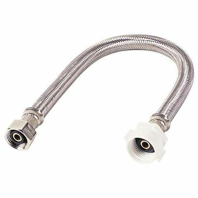 1/2" C x 7/8" BC x 16" Stainless Steel Flexible Toilet Connector