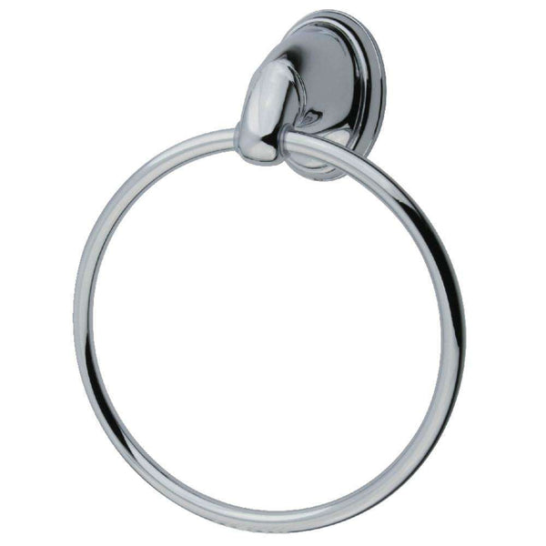 Kingston Brass BA624C 6-Inch Towel Ring, Polished Chrome