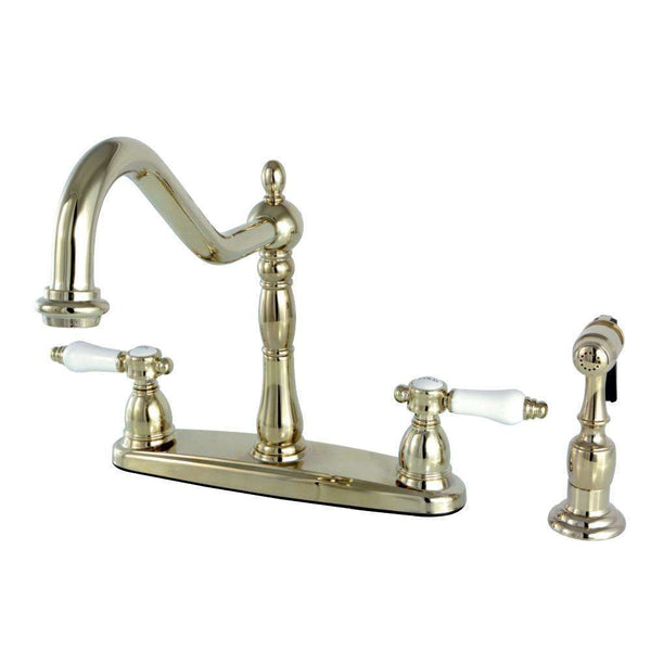 Kingston Brass KB1752BPLBS Centerset Kitchen Faucet Brass