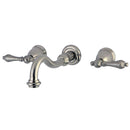 Kingston KS3128AL Vintage 2-Hnd Wall Mount Bath Faucet