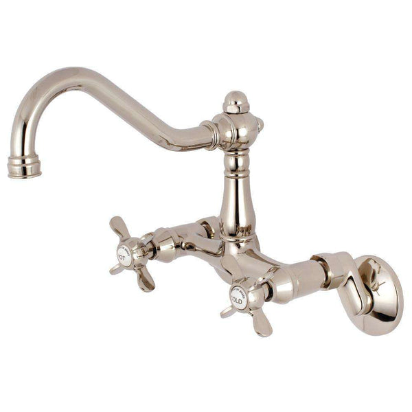 Kingston KS3226BEX 6" Adj Center Wall Mount Kitchen Faucet