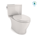 TOTO Nexus Two-Piece Elongated 1.28 GPF Universal Height Toilet with CEFIONTECT and SS124 SoftClose Seat, WASHLET Ready, Colonial White MS442124CEFG