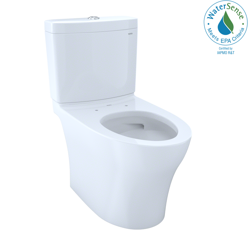 TOTO Aquia IV 1G Two-Piece Elongated Dual Flush 1.0 and 0.8 GPF Skirted Toilet with CEFIONTECT, Cotton White CST446CUMG