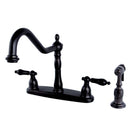 Kingston Brass KB1755PKLBS Centerset Kitchen Faucet Bronze