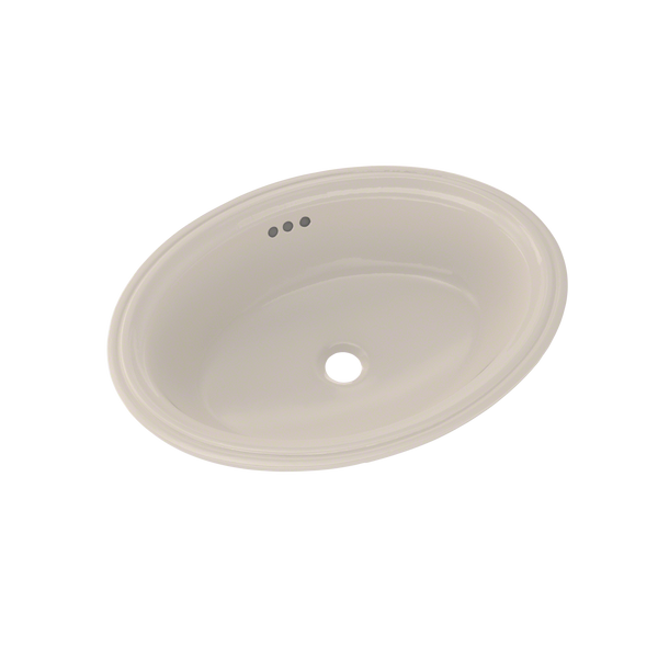 TOTO Dartmouth 18-3/4" x 13-3/4" Oval Undermount Bathroom Sink, Sedona Beige LT641#12