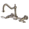 Kingston KS1248AL Heritage 8 in. Wall Mount Kitchen Faucet