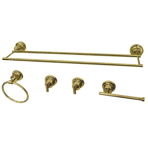 Kingston Brass BAH821330478PB 5P Bath Accs Set Brass