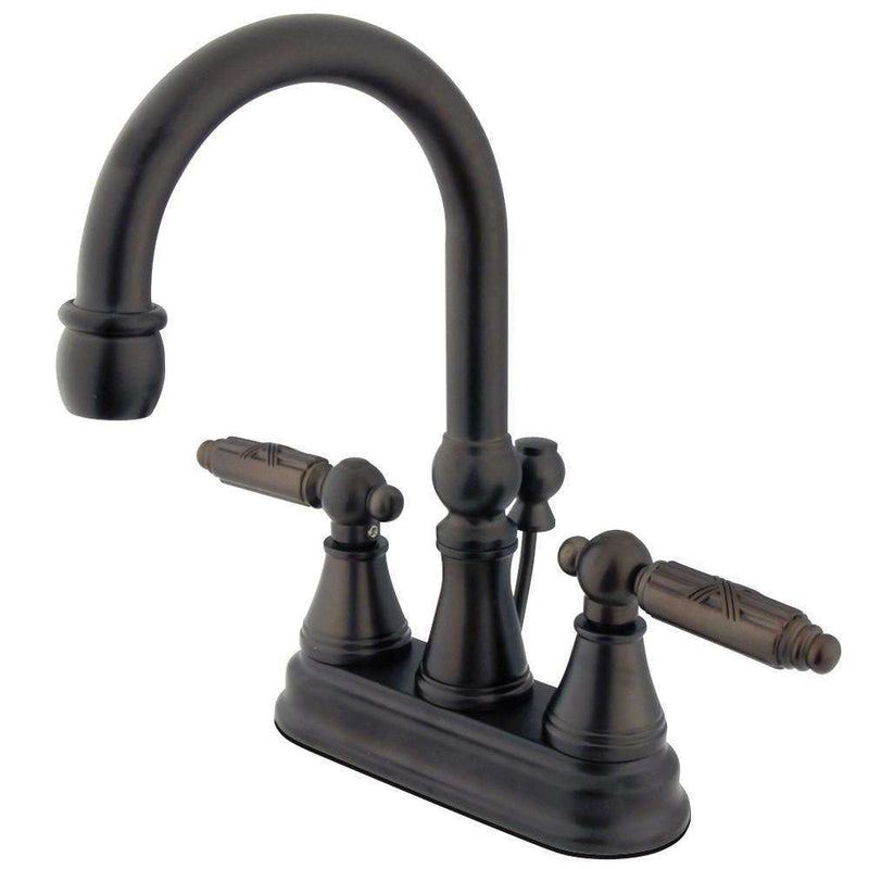 Kingston Brass KS2615GL 4 in. Centerset Bath Faucet Bronze