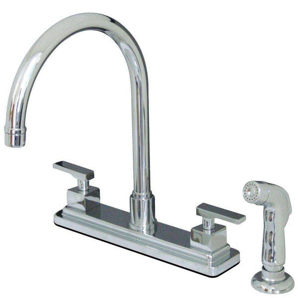 Kingston Brass KS8791QLL Centerset Kitchen Faucet