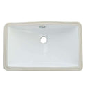 Kingston Brass LB18127 Undermount Bathroom Sink, White