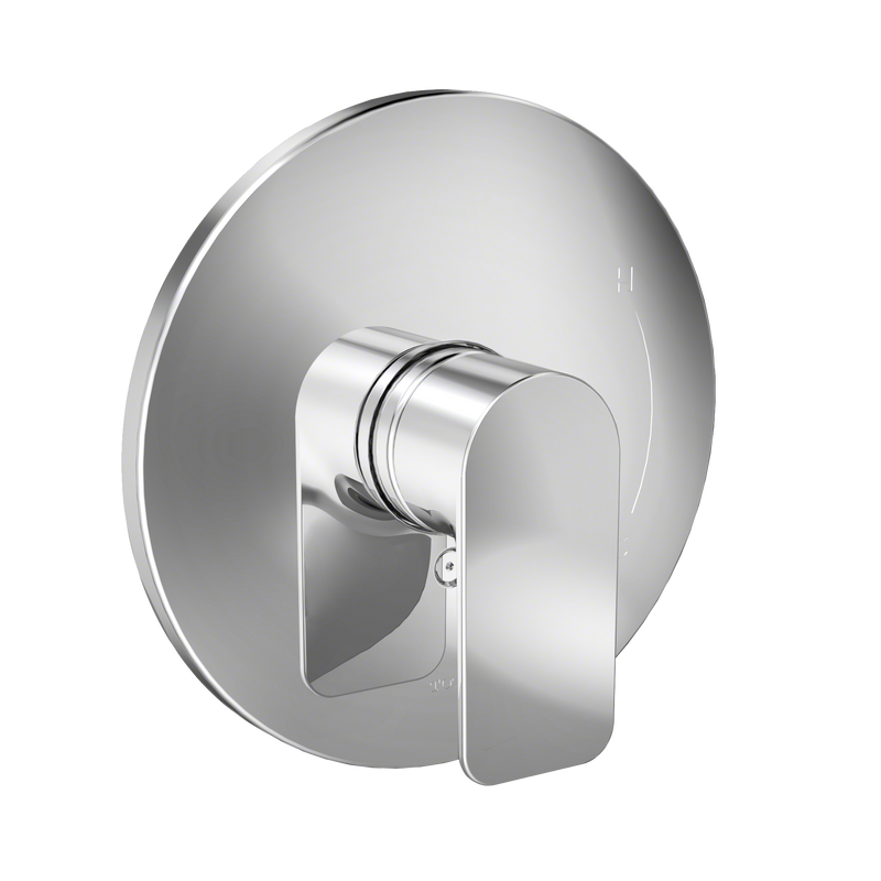 TOTO Oberon Round 7 Inch Pressure Balance Valve Shower Trim, Polished Chrome TS362P