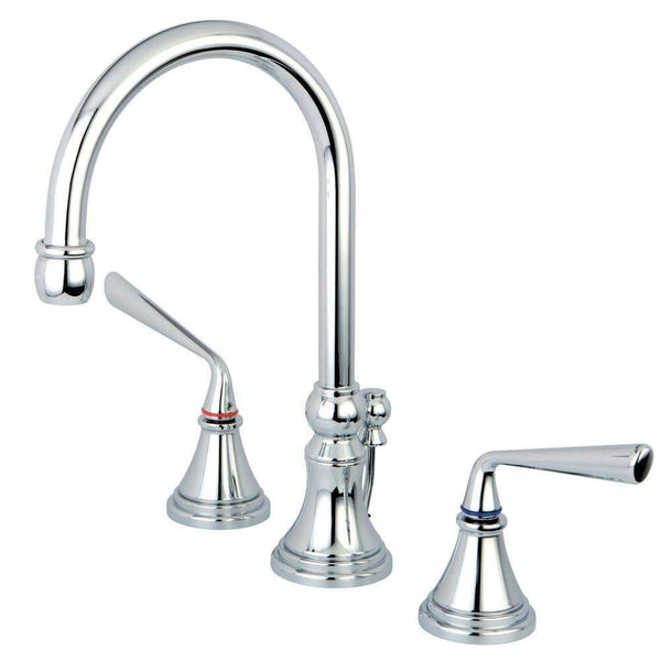 Kingston Brass KS2981ZL 8 in. Widespread Bath Faucet