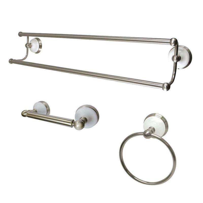 Kingston Brass BAK111348SN 3-Piece Bathroom Hardware