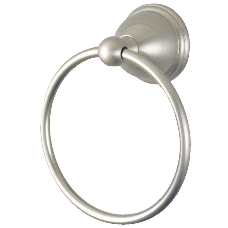 Kingston Brass BA3964SN 6" Towel Ring, Brushed Nickel