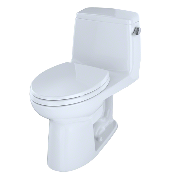 TOTO UltraMax One-Piece Elongated 1.6 GPF ADA Compliant Toilet with Right-Hand Trip Lever, Cotton White MS854114SLR#01