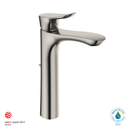 TOTO GO 1.2 GPM Single Handle Vessel Bathroom Sink Faucet with COMFORT GLIDETechnology, Polished Nickel TLG01307U